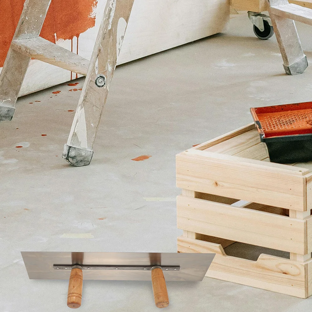 مقبض مستقر لوحة كبيرة مجرفة متعددة الأغراض أداة البناء البناء الطوب الاسمنت التشطيب مجرفة البناء المعجون القاطع