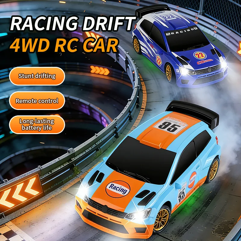 JJRC New Q233 Four Wheel Drive Racing Drift RC Car Cool Lights Multiplayer Interactive Remote Control Vehicle Boys Holiday Gift