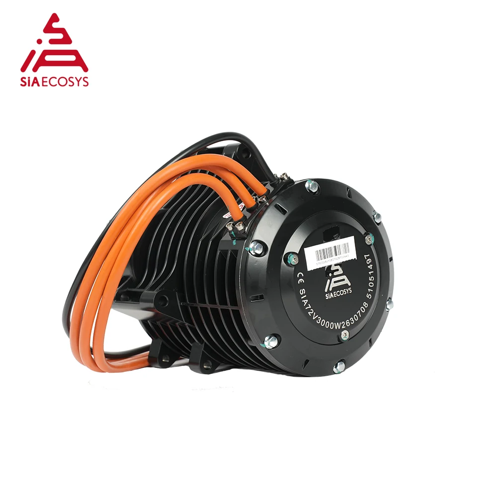 QS MOTOR QS138 3000W 70H V3 5500W Continuous 72V 100KPH Mid Drive Motor with Gearbox for Electric Motorcycle view 5