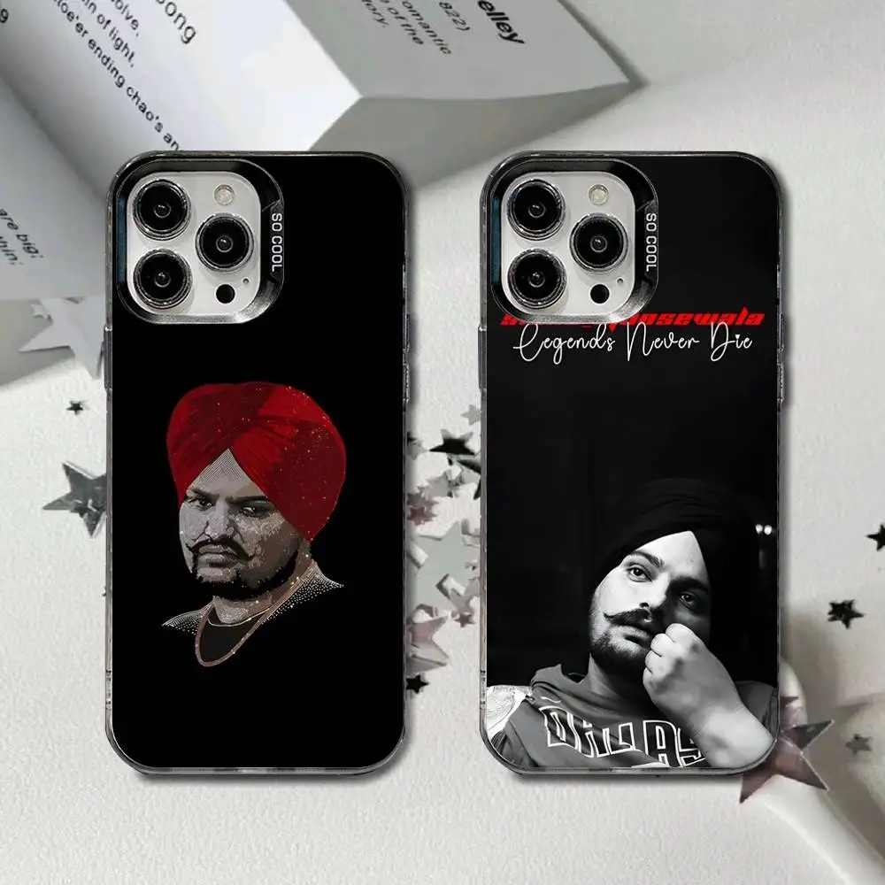 

Indian Rapper Sidhu Moose Wala Phone Case For iPhone 16,15,14,13,12,11,8,7,Pro,Max,Plus,Mini,XS,SE Black Matte Hard