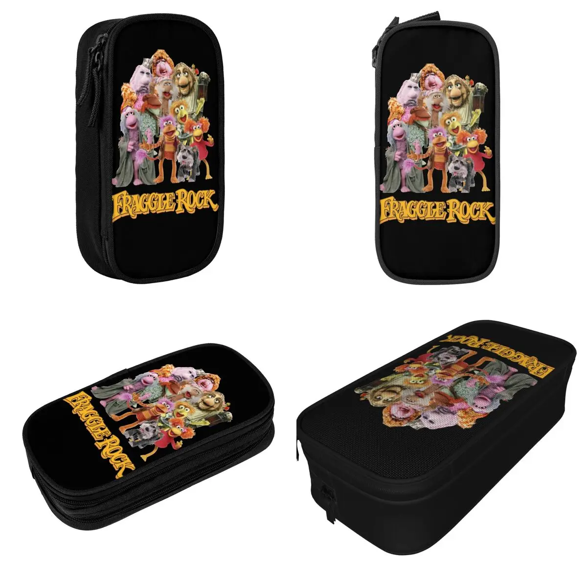 Fraggle Rock The Muppets Show Pencil Case Pencilcases Pen Box Kids Large Storage Bags Office Gift Stationery