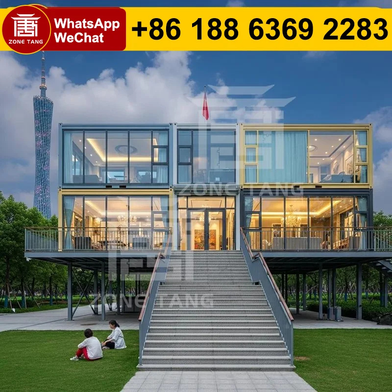 

Temporary Housing Prefab Cabins Fabricated Homes Fireproof Wind Resistance Energy Saving System Flat Pack House Homes For Sale