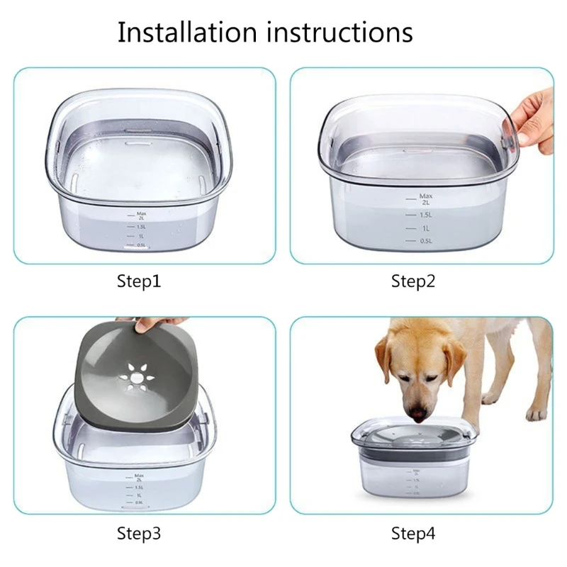 Pet Dishes Bowls Spill Proof for Kitten Small Dogs Water Bowl Feeder