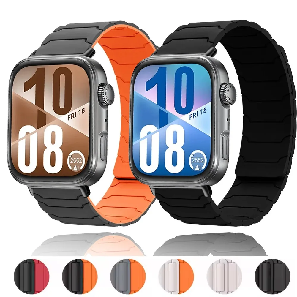 Sport-Silikonarmband für Huawei Watch Fit 4/3, magnetische Schnalle, bequemes Armband für Huawei Watch Fit 4 Pro, Armband-Zubehör