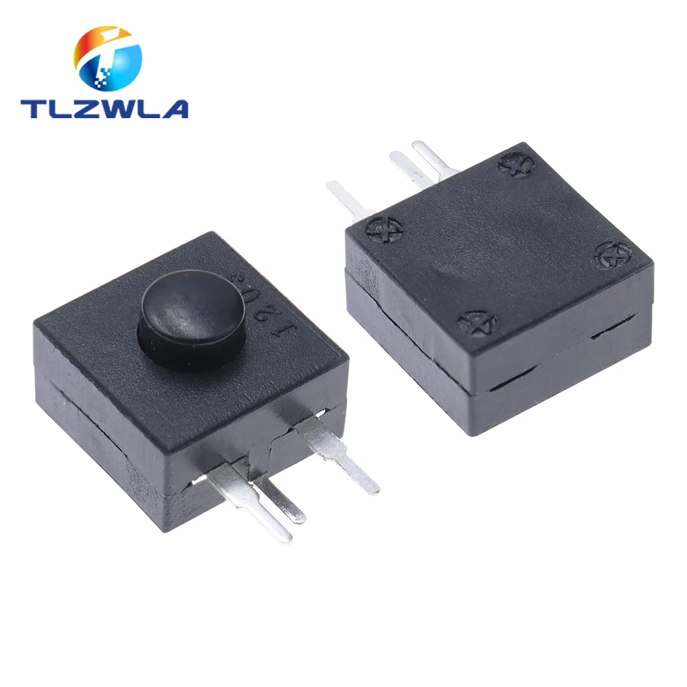 10PCS Headlamp Flashlight Head Light 213WD side switch 12x12mm DC 30V 1A 3pins Straight Feet Push Button Switch ON-OFF-ON