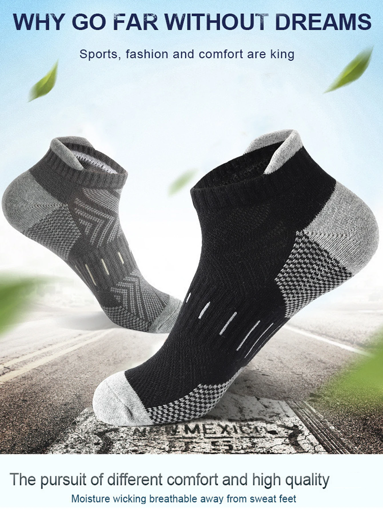 6쌍 남성용 화살표 프린트 발목 양말 통기성 땀 흡수 - Athletic Sock Cushion 리뷰 및 가격