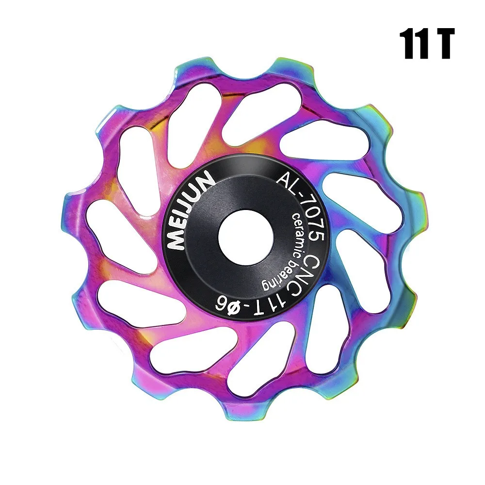 

11T--18T Bicycle Rear Derailleur Bearing Pulley Positive Negative Tooth Bike Rear Derailleur Pully Ceramic Bearing Ultra-quiet