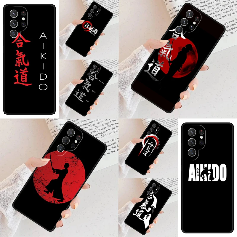 Japan Martial Aikido TPU Phone Case For Samsung Galaxy S24 S23 S22 S21 Ultra S10 Note 10 Pro S20 Plus FE S9 S8 Cover