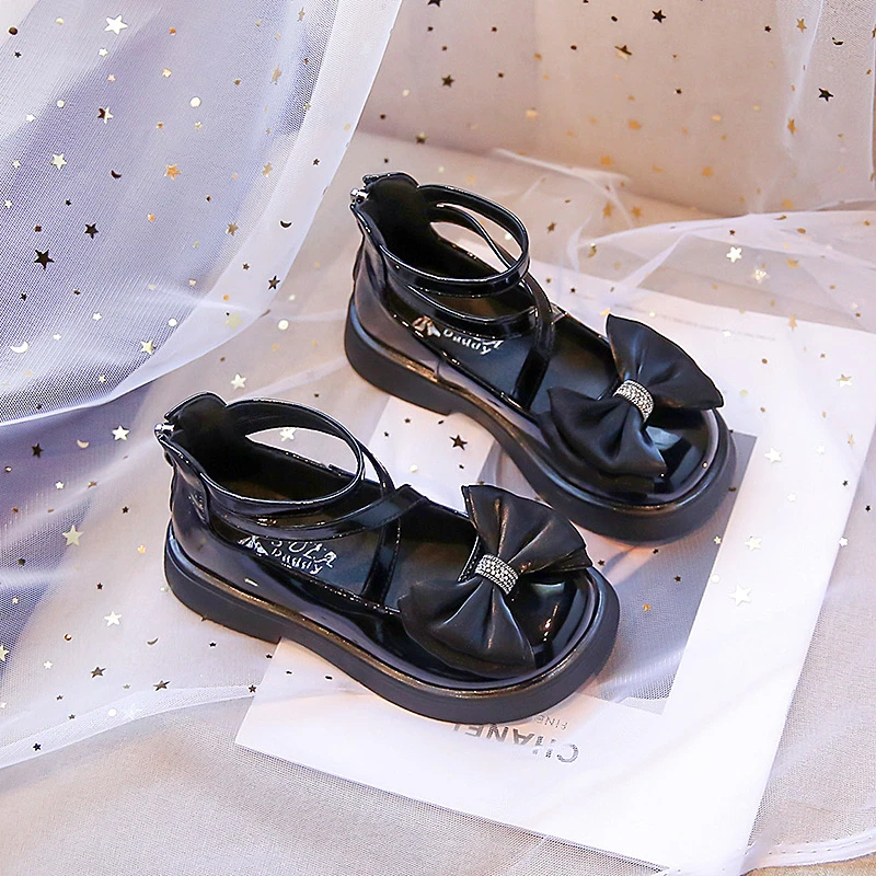 Chaussures de princesse japonaises et coréennes pour filles, en cuir PU, mignonnes, pour enfants de 26 à 36 ans, nouvelle collection printemps