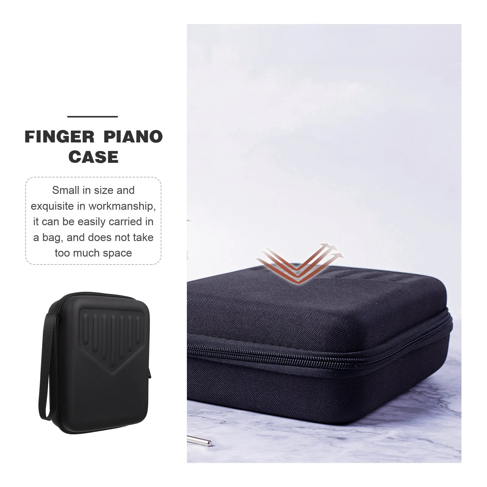 

Portable Kalimba Bag Thumb Piano Pouch Durable Eva Mutispandex Material Simple Design Exquisite Workmanship Eva Kalimba Bag