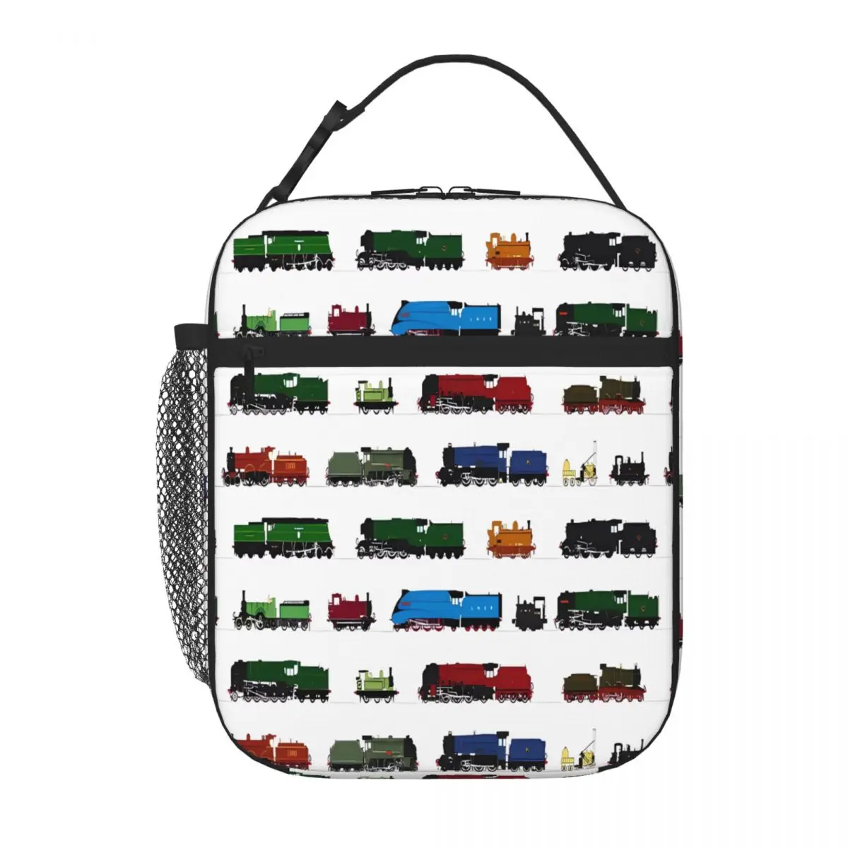 Bestselling Iconic British Steam Trains Industrial Style Snack Bag Overnight Trip Lunch Carrier