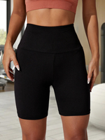 Women's High Waisted Biker Shorts Super Soft Tummy Control No See Through Workout Yoga Running Athletic Push Up Gym Fitness