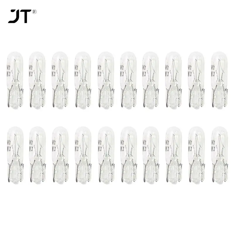 20Pcs T5 W2W Bulb 12V Car Instrument Lights Dashboard Bulb Auto Interior Warnning Light