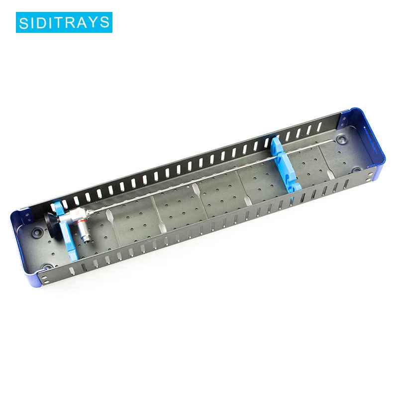 

Aluminium alloy laparoscope sterilization trays laparoscope disinfection case endoscope disinfection container