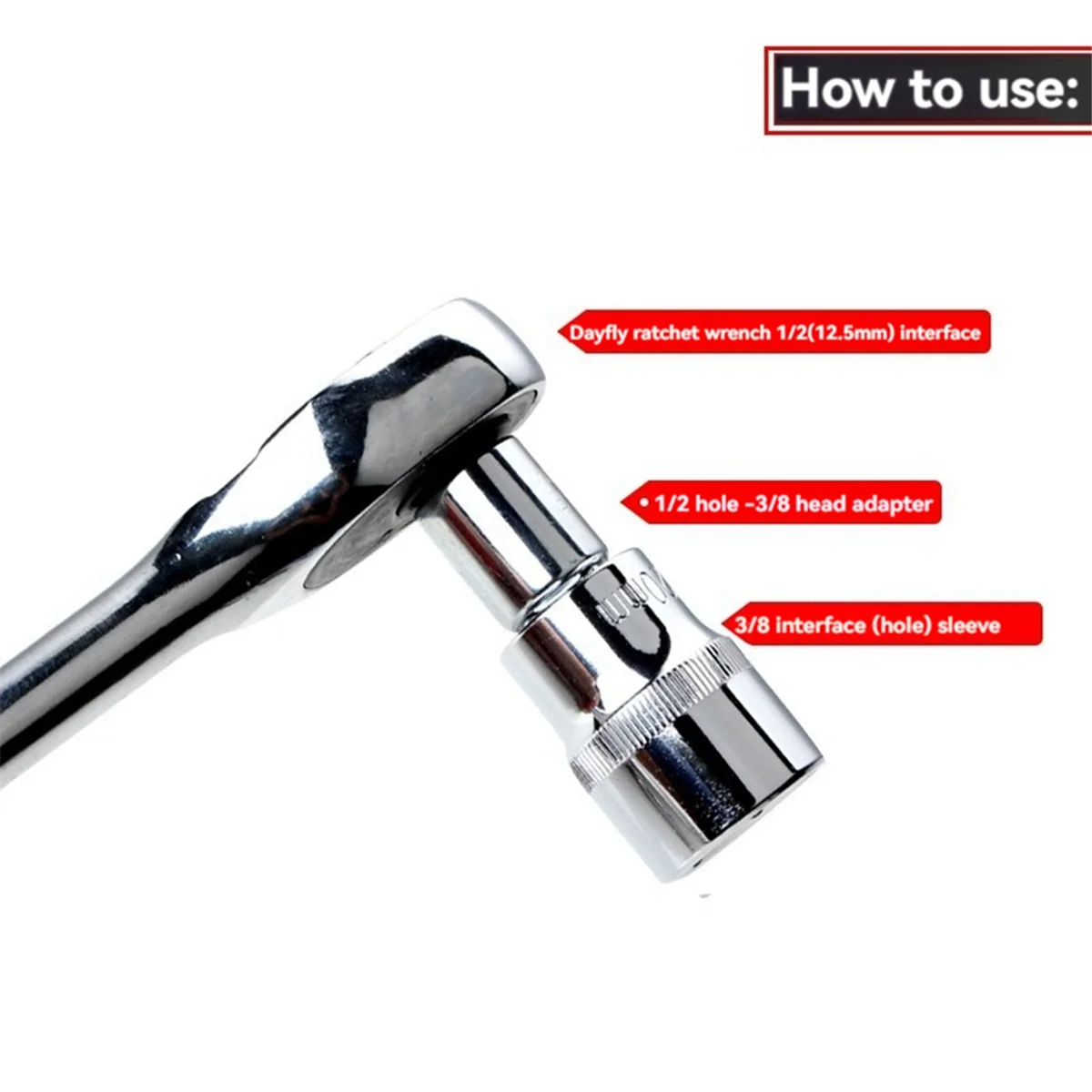 6 stücke Ratschen schlüssel buchse Konverter hülsen köpfe adapter mit universal gelenk umwandlung adapter