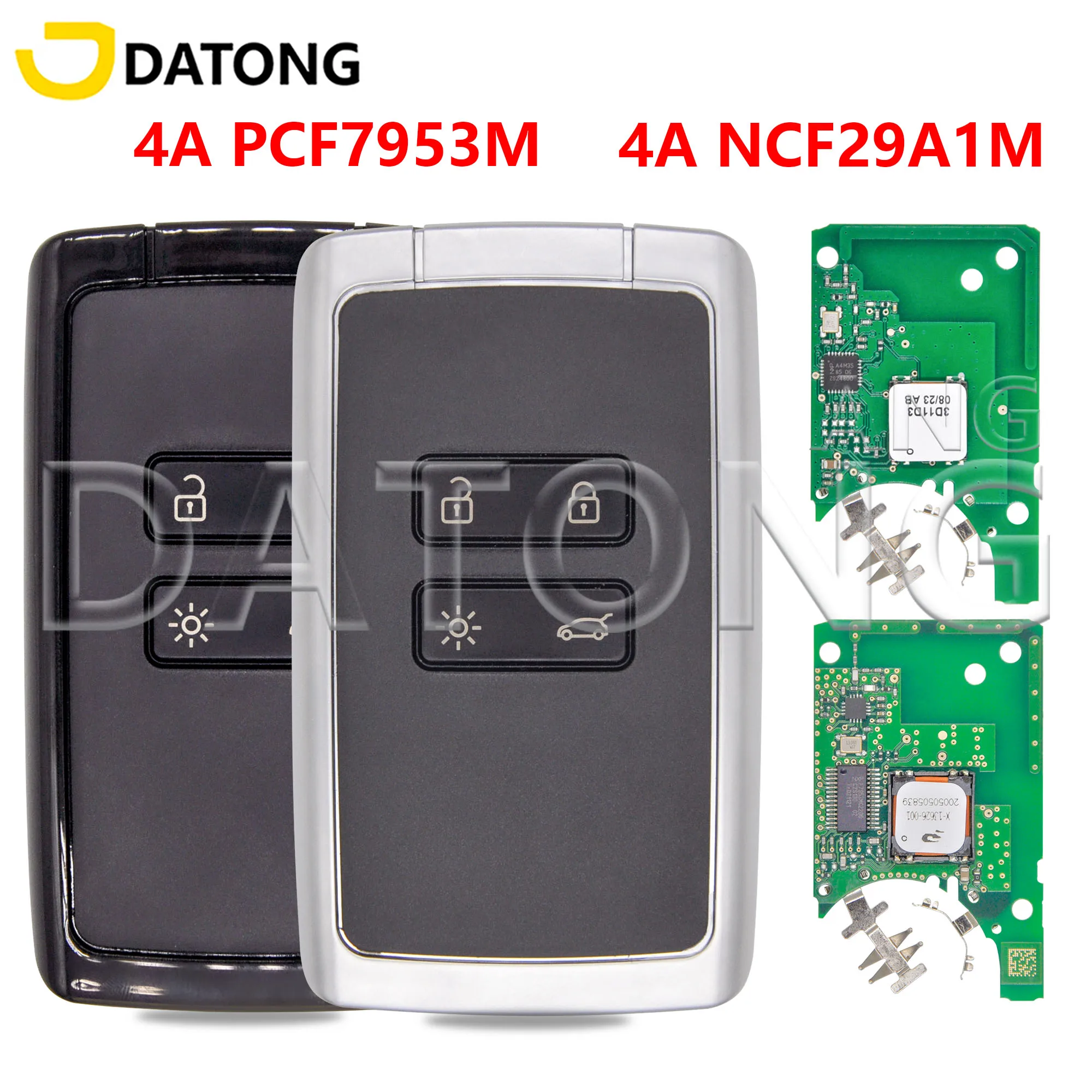 

Datong KR5IK4CH-01 4A PCF7953M NCF29AxM 433 МГц автомобильный смарт-ключ для Renault Kadjar Clio5 Zoe2 Koleos Captur Scenic Megane Talisman
