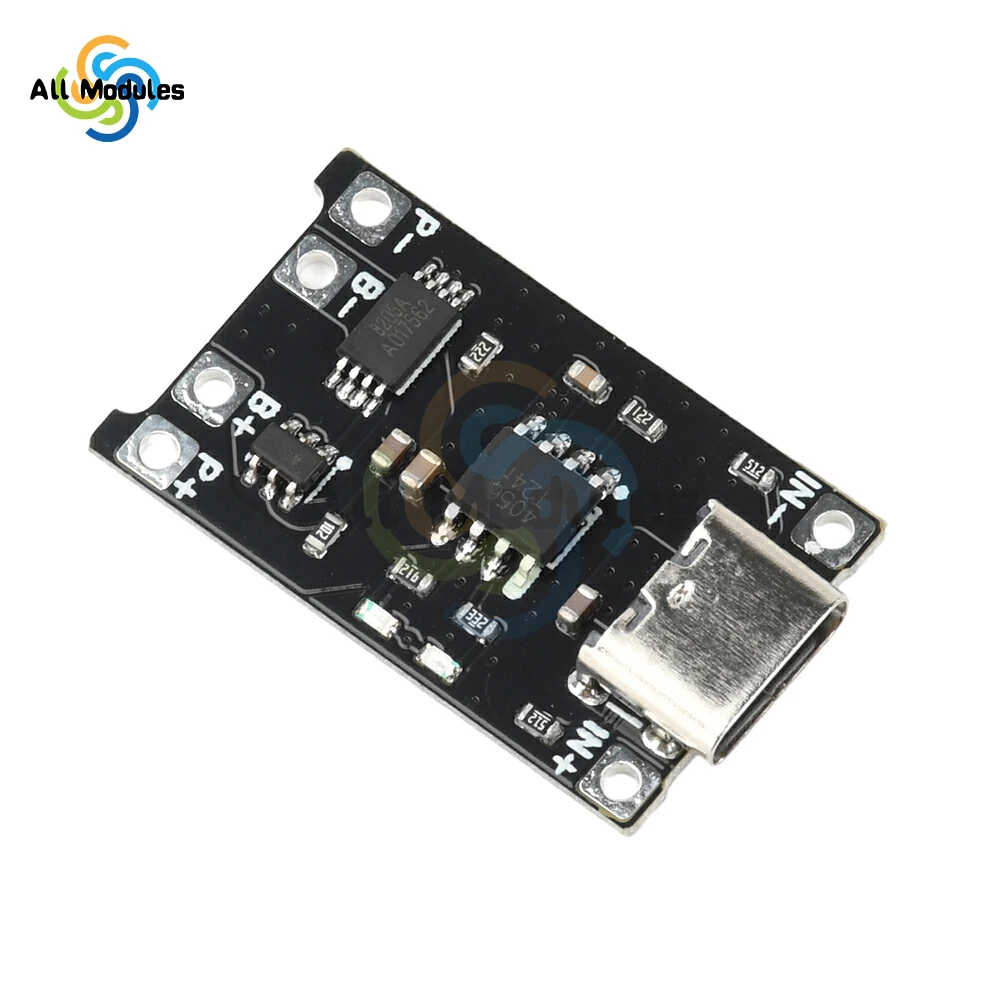 

Type CDC 4-8V 1.2A TP4056 Li-ion Battery Charging Module Li-ion Battery Charging Board With Protection