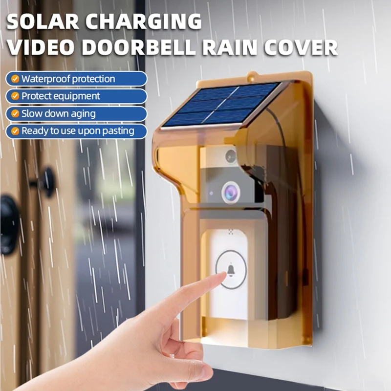 Câmera de campainha inteligente com carregamento solar, à prova d'água, visão noturna, HD, voz de intercomunicação bidirecional para segurança doméstica