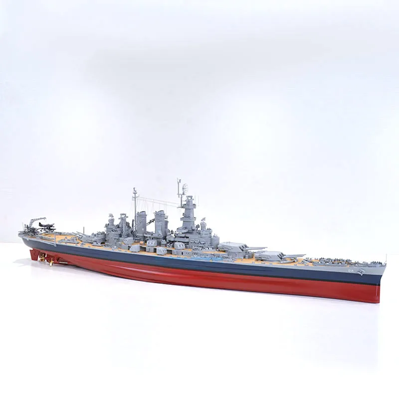 Okręt wojenny 1/200 RC II wojny światowej USA Navy pancernik North Carolina wykończył Model statku zdalnie sterowanego zabawka figurka prezent Model