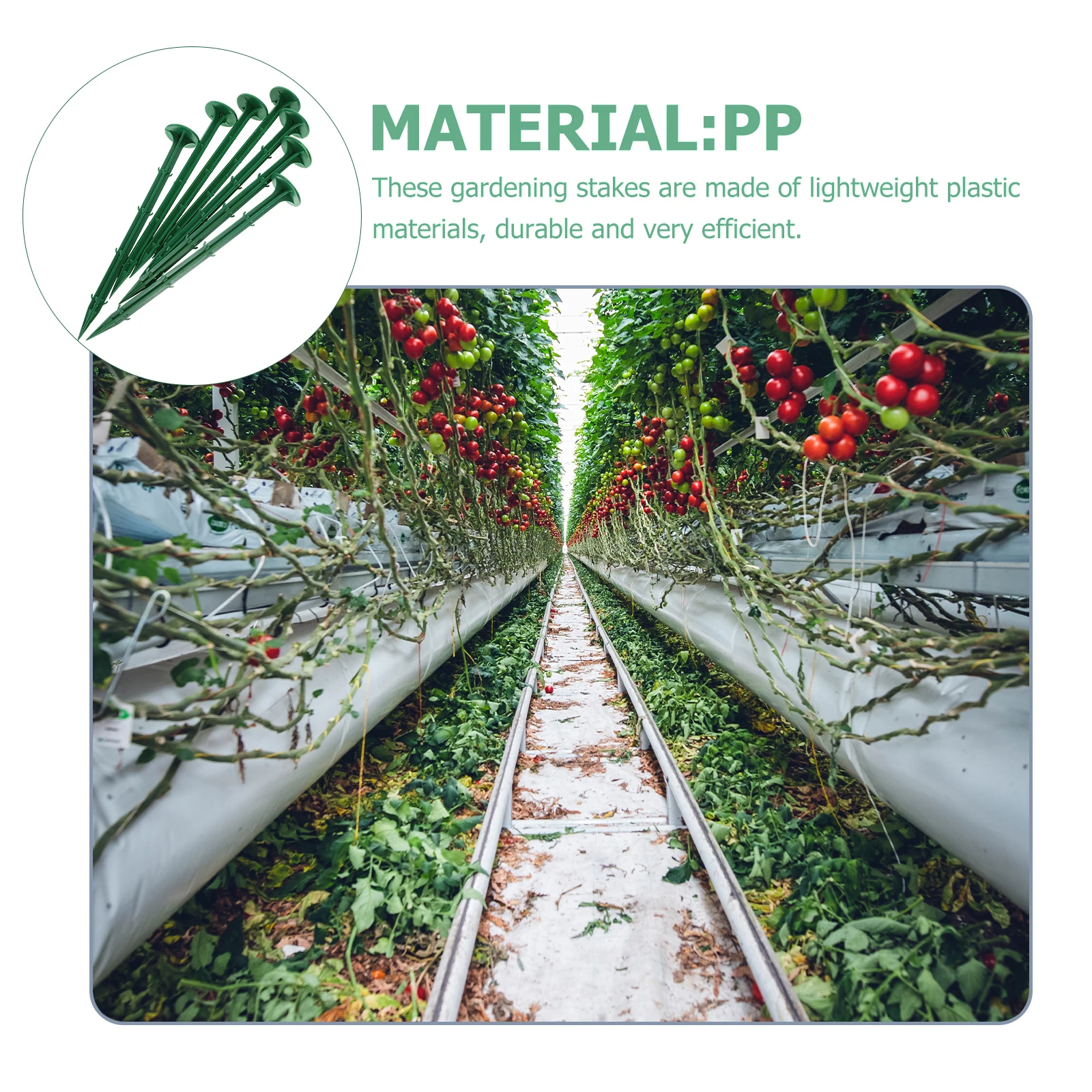 

100Pcs Landscape Stakes Professional Design Durable Lightweight Garden Spikes Tent Tarp Fixing Tools Practical