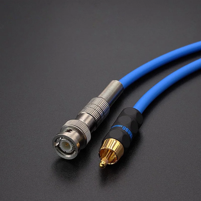 

HIFI OFC 75Ω Digital Coaxial BNC RCA Digital Signal Cable BNC To RCA Male Lotus 5.1/7.1 Audio Connector