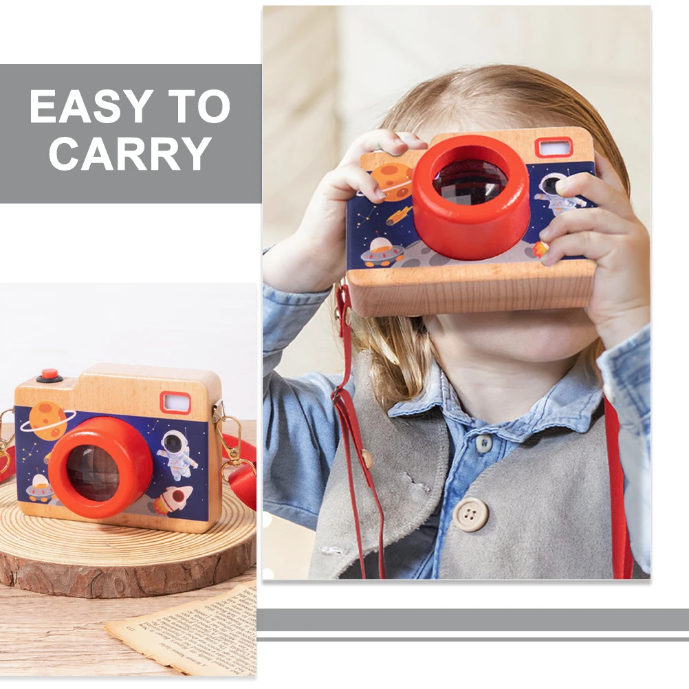 

Creative Camera Kaleidoscope Child Model Lens for Children Toy Kids Wooden Kaleidoscopes Funny Miniscope