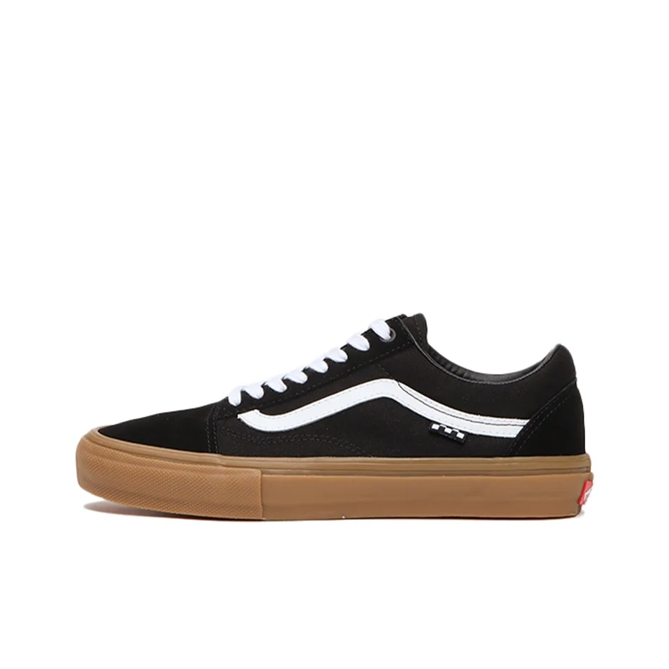POIZON Old Skool Skate Vans 'Checkerboard - Preto Gum'