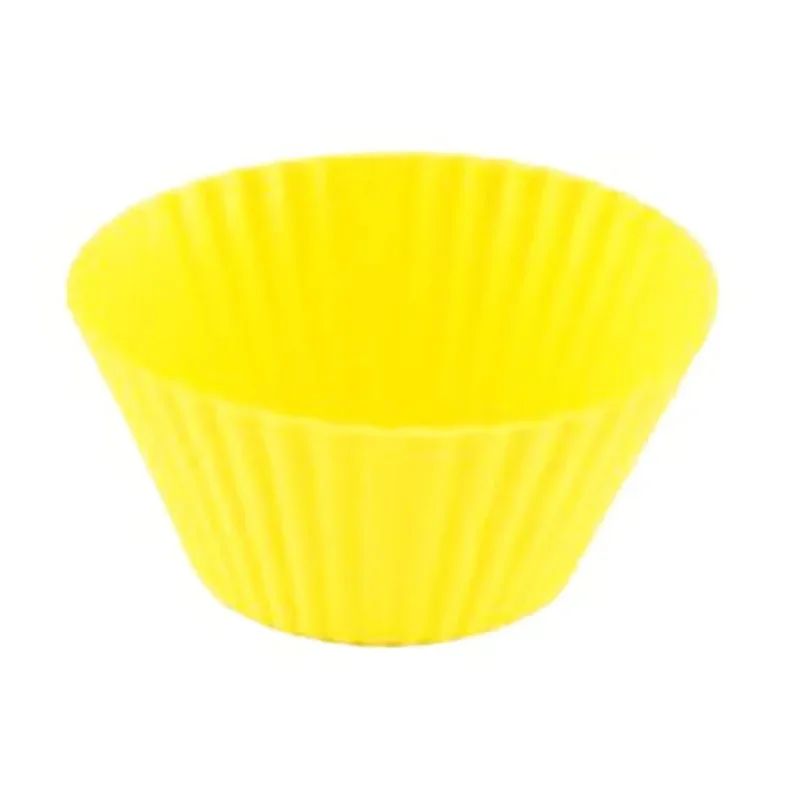 Silicone Muffin Cup Baked Dessert Custard Tart Pudding 7cm Cake Mold DIY Round Cake Cup Silicone Molds for Baking