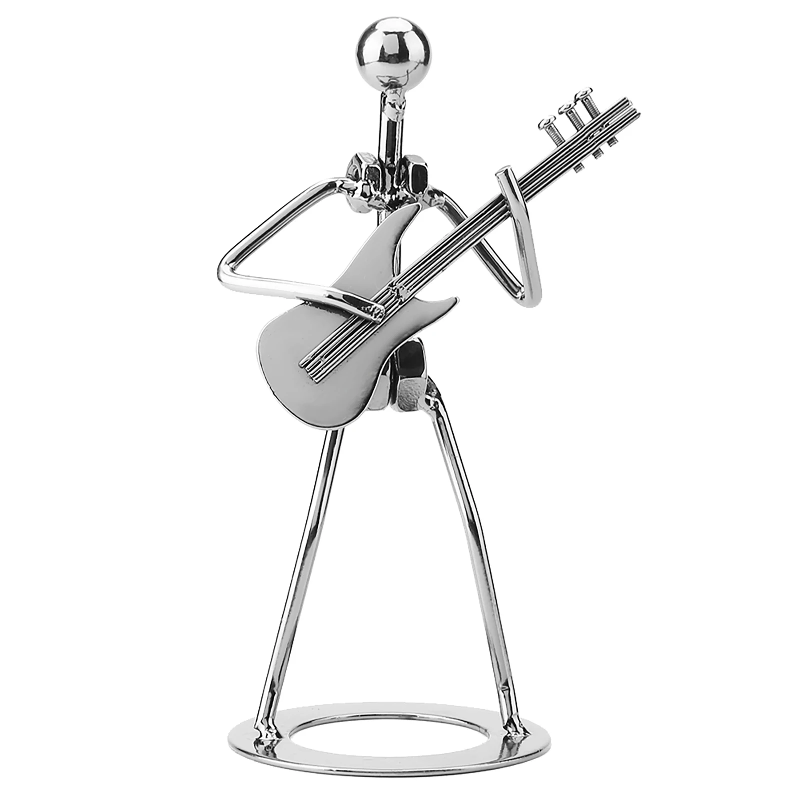 Musician Player Collectible Figurine Musician Player Collectible Figurine Ornaments Gift Iron Guitar Player Figurine Decoration