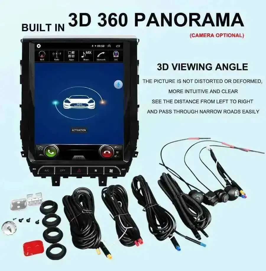 256 ギガバイトの Android carplay スクリーントヨタランドクルーザー VXR lc200 2017-2021 車の自動車 GPS 12.1 ''マルチメディアビデオプレーヤーステレオ