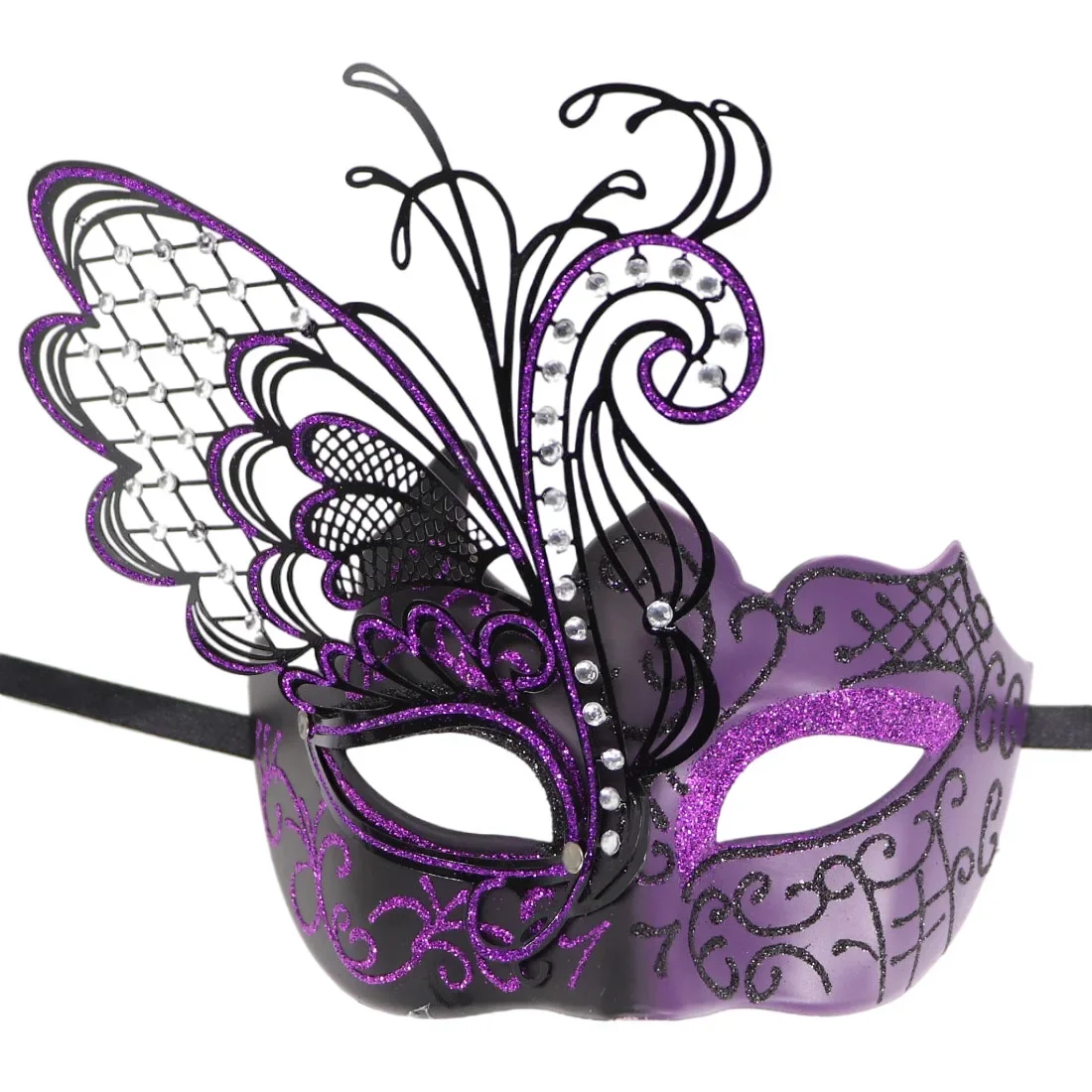 Metallic Wrought Iron Butterfly Masquerade Mask Halloween Carnival Easter Show Party Luxury Mask Sexy Women Nightclub Masks