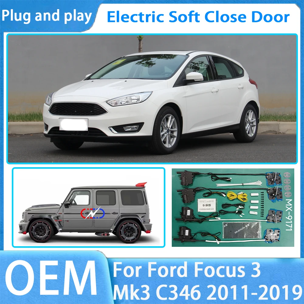 

for Ford Focus 3 Mk3 C346 2011-2019 OEM Car Door Soft Close System Automatic Electric Auto Pull Power Latch Power Closing Quiet