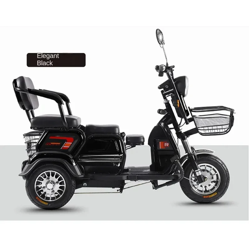 New Casual Tricycle For Elderly People Scooter Mom With Folding Battery 72V