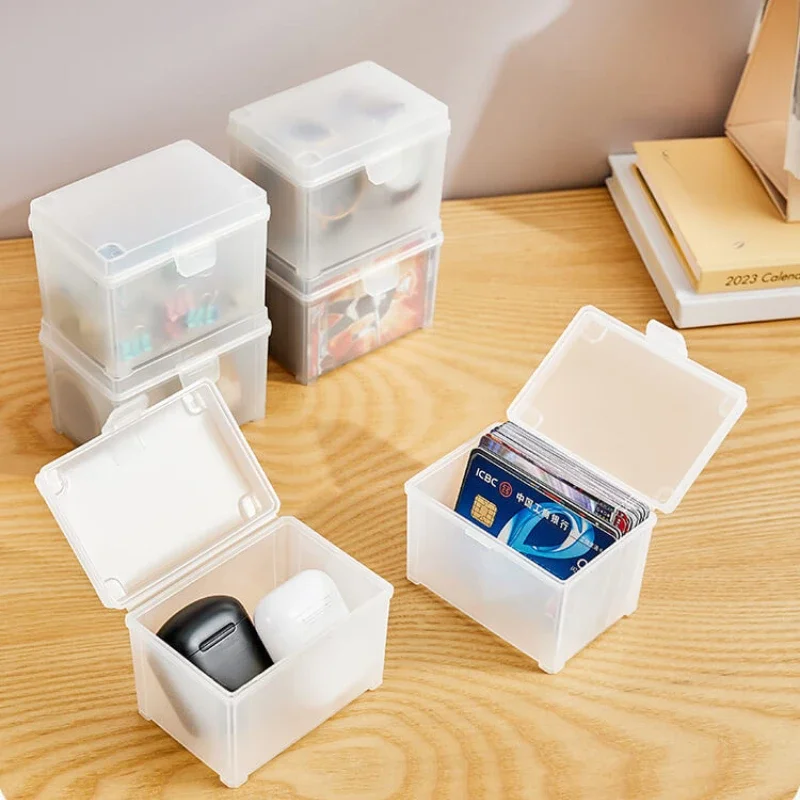 1PCS Card Holder Transparent Idol Kpop Albumes Photo Storage Photocards Small Card Collection Organizer Box Case Container
