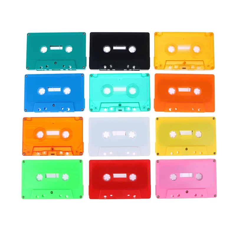 1Pc Color Blank Tape Case Audio Magnetic Audio Recording Cassette Tape Shell Empty Reel To Reel Cassette(no Tape Core)
