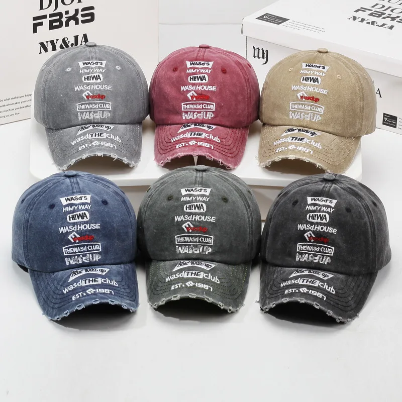 

Trendy Personalized Baseball Cap for Couples Men Women Street Hip Hop Soft Top Embroidered Duckbill Hat Summer Sunshade Wide