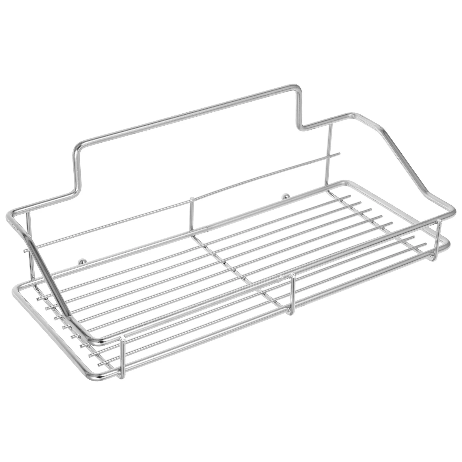 

Kitchen Draining Basket Sponge Holder Adhesive ganizer Rack Carbon Steel Easy Clean Portable Install Flat Surface Great