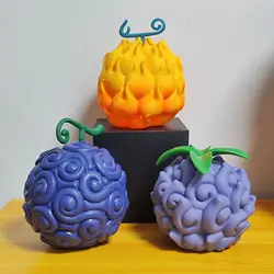 Cartoon One Piece Devil Fruit Action Figure Nika Gum-Gum Fruit Model Collection Flame-Flame Cursed Fruits Ornaments Hobby Toys