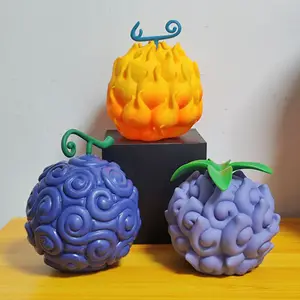 만화 원피스 악마 과일 액션 피겨 Nika Gum-Gum Fruit Model Collection Flame-flame 저주 과일 장식품 취미 장난감 12 최고의 판매 1 조각 그림 Doflamingo -№7