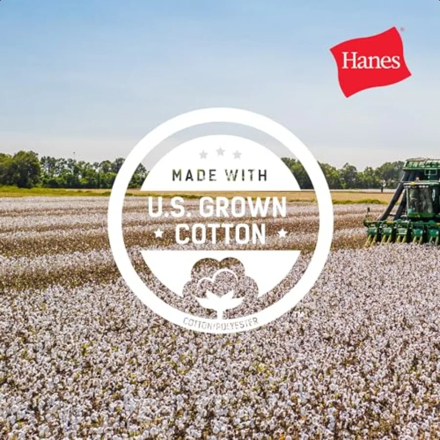 Hanes - Camiseta Comfortsoft para hombre, paquete de 4