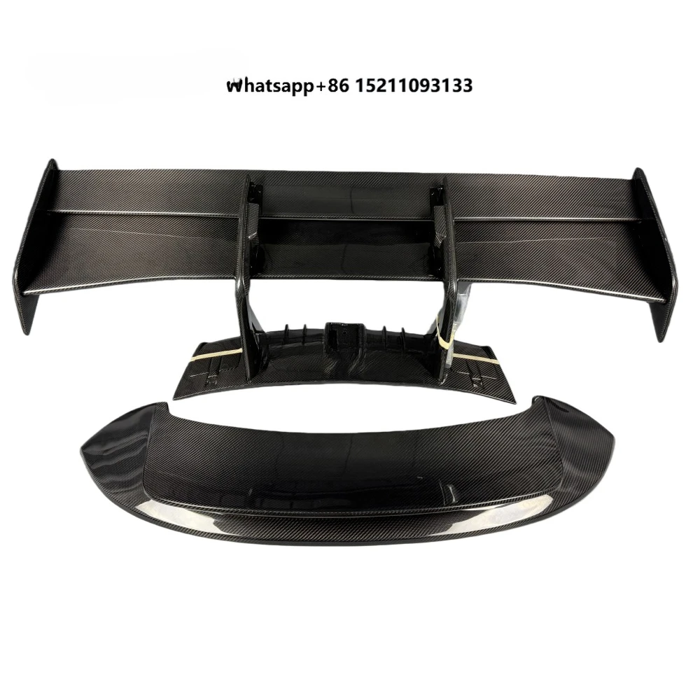 Quality Assurance Dry Carbon Fiber Upgrade to GT3RS Style Car Parts Truck Spoiler Rear Racing Wing for 911 - 992