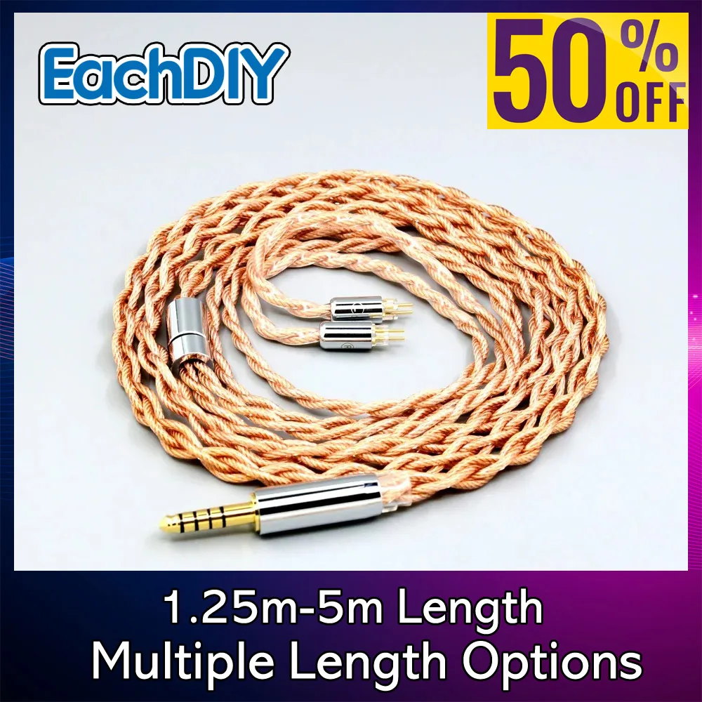 

Коаксиальный кабель для наушников Graphene Shielding 7N OCC с защитой от помех для разъемов 0.78 мм DUNU DM480 DM-480 SA3 SA6 7789