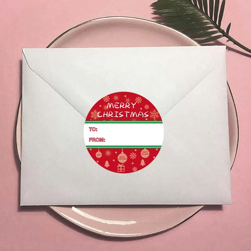 60pcs Name Tags Christmas Stickers Seals Labels 2 \