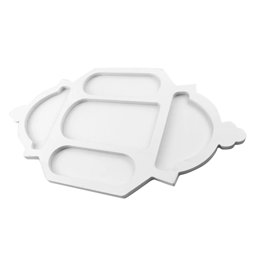 

Rustic Wooden Serving Tray Eid Mubarak Festival Ramadan Dessert Plate Storage Fruit Tray Dried Snacks Tableware