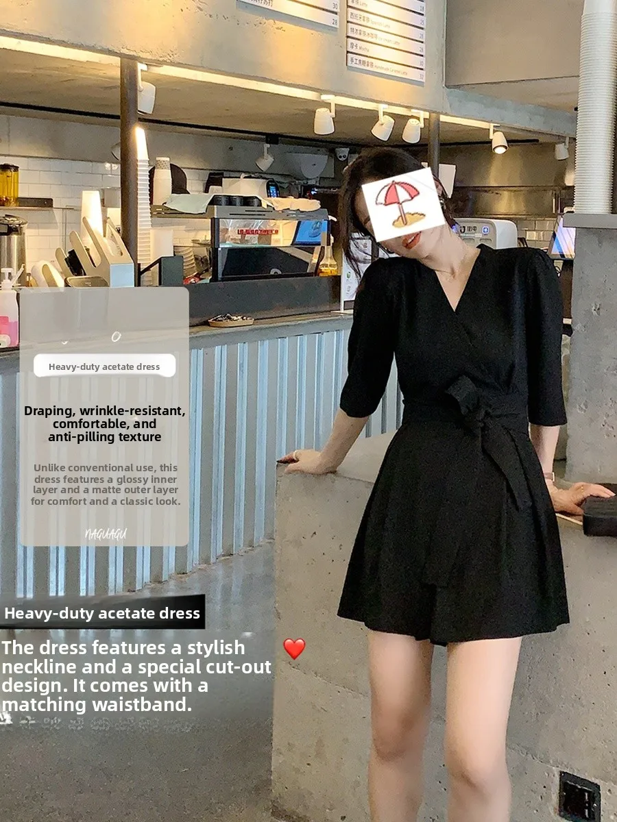 กางเกงขายาวผ้าบางสำหรับฤดูร้อนสำหรับผู้หญิง รุ่น Bla V-Ne ort-Sve ทรงเอวสูง ความยาวปกติ ผ้าอะซิเตท ลายฟักทอง