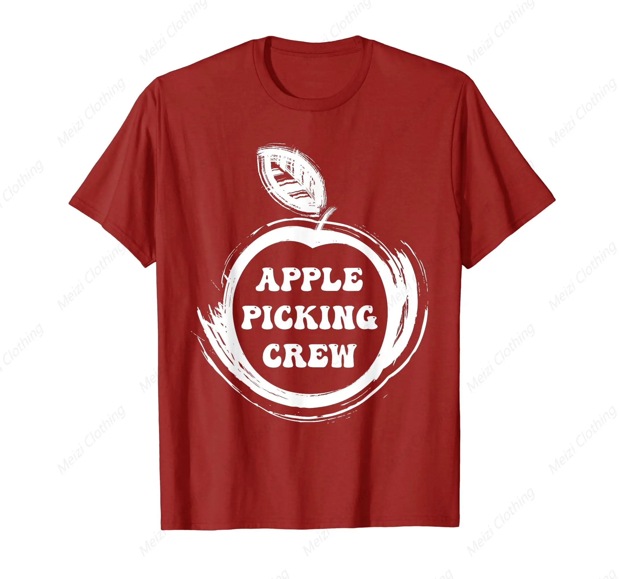 

Fruit and Apple Enthusiasts Christmas Day Men's and Women's T-shirts Fun Men's Shirts Cotton Men's Clothes