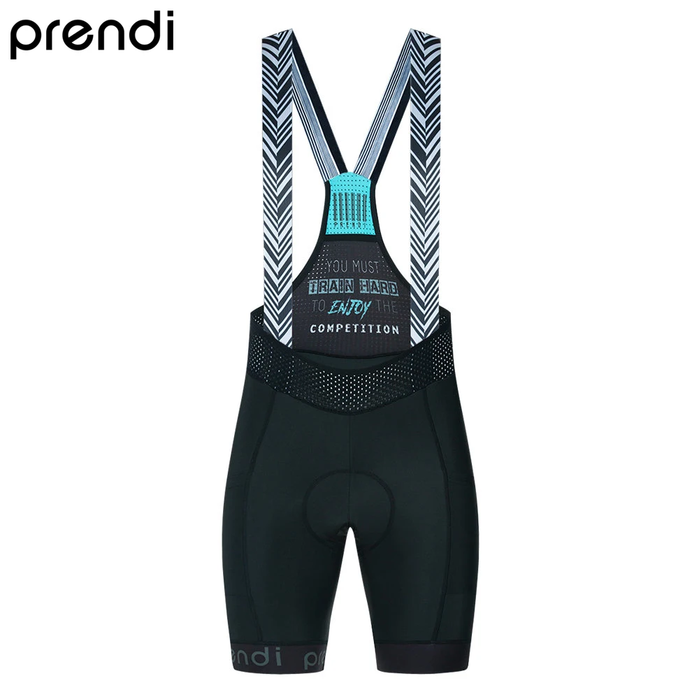 PRENDI 2022 New Men Cycling Bib Shorts Gel Pad Summer Cool Tight with Pockets Male Bike Outdoor Sport Wear Rubber Non-Slip Band