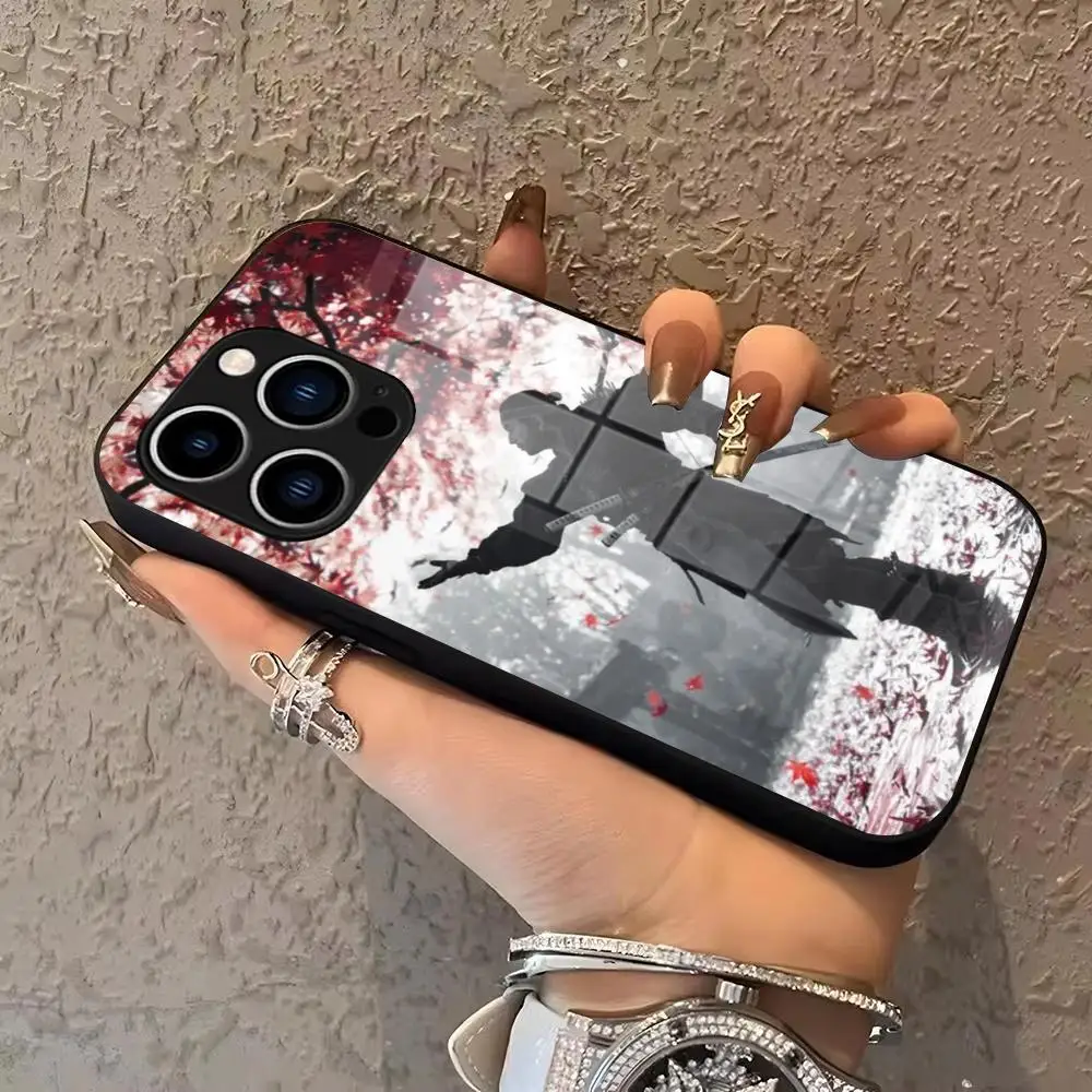 

Ghost Of Tsushima Phone Case For IPhone 17 16 15 Pro Max 14 13 12 Mini Plus Samsung S25 Glass phone case