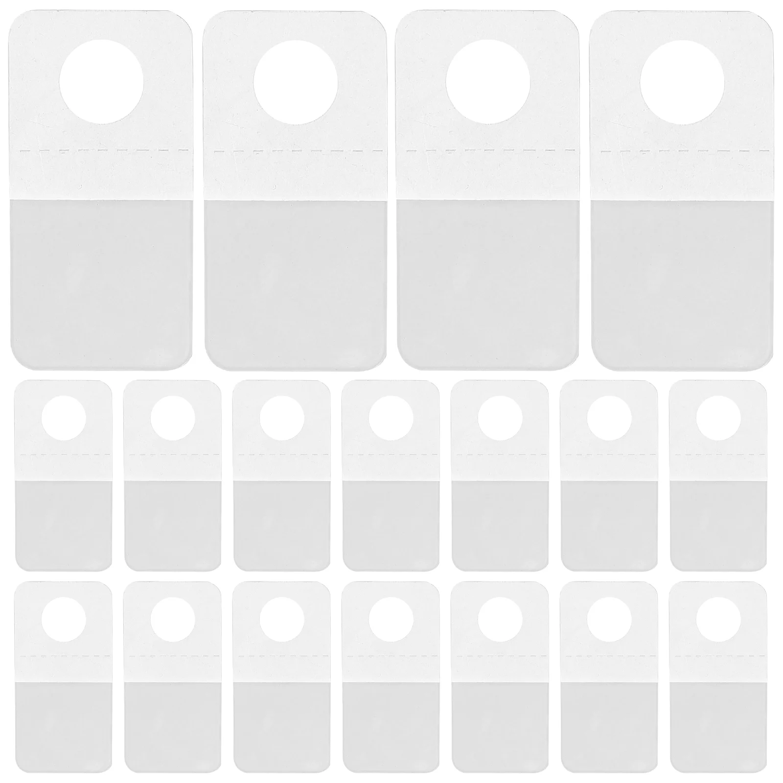 Onglets adhésifs pour crochets de trous d'avion, 200 pièces, crochets d'affichage transparents, autocollant pour suspendre des fichiers collants, panneaux auto-fornés, cintres en plastique