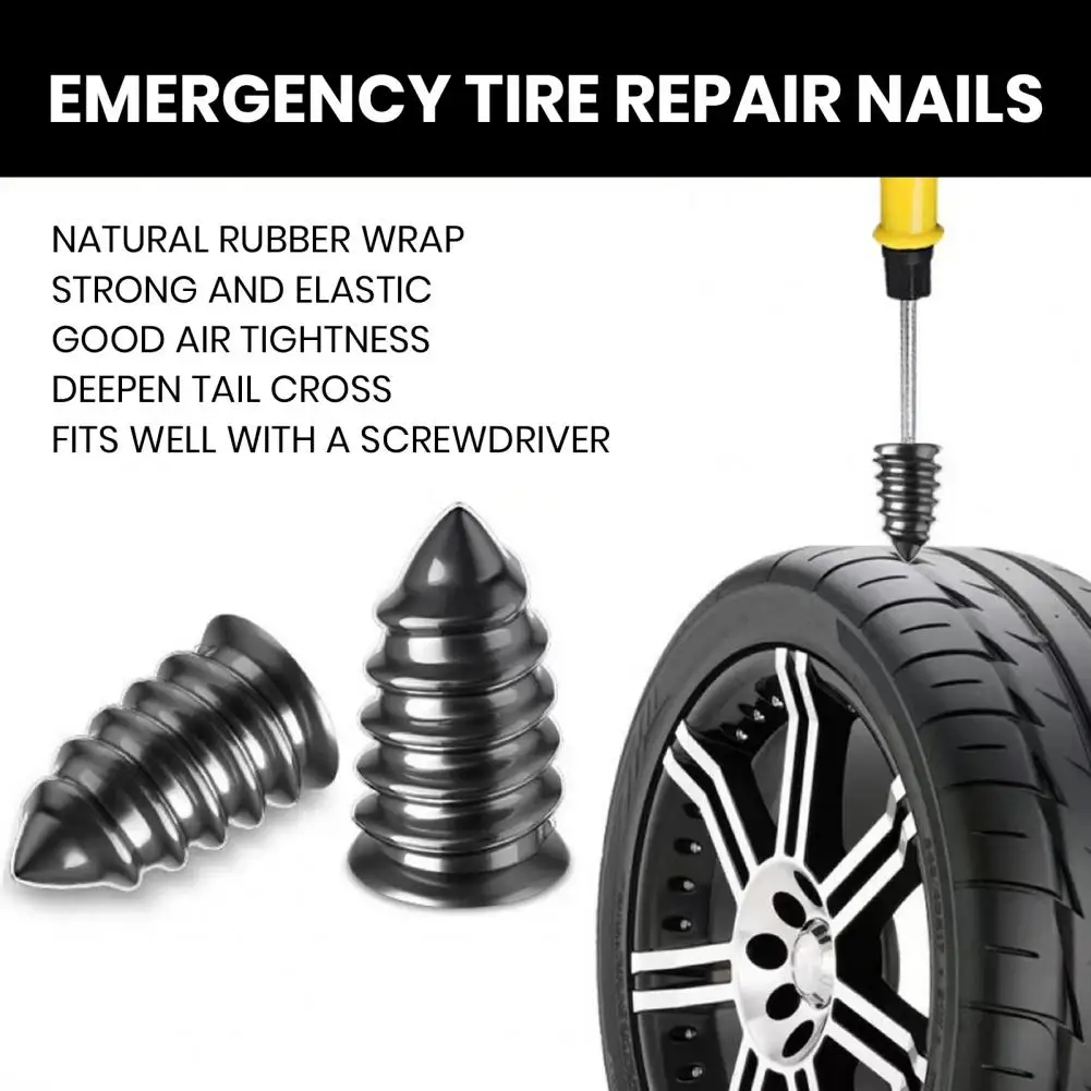 

5/10/15Pcs Vacuum Tyre Repair Nail Tire Puncture Screws Motorcycle Fitting Set DIY Tubeless Wheel Repairs Punctures Kit for Car